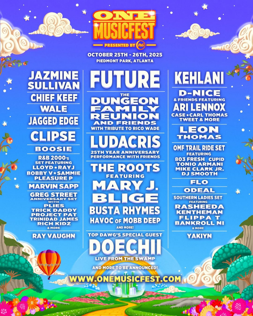 ONE Musicfest 2025 Comes Back to Atlanta with Future, Dungeon Family, and Others