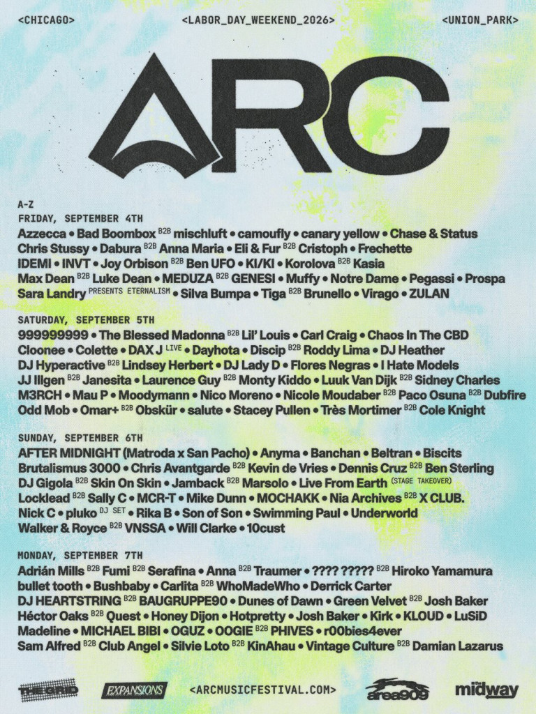 ARC Music Festival in Chicago Declared Their Lineup for 2026
