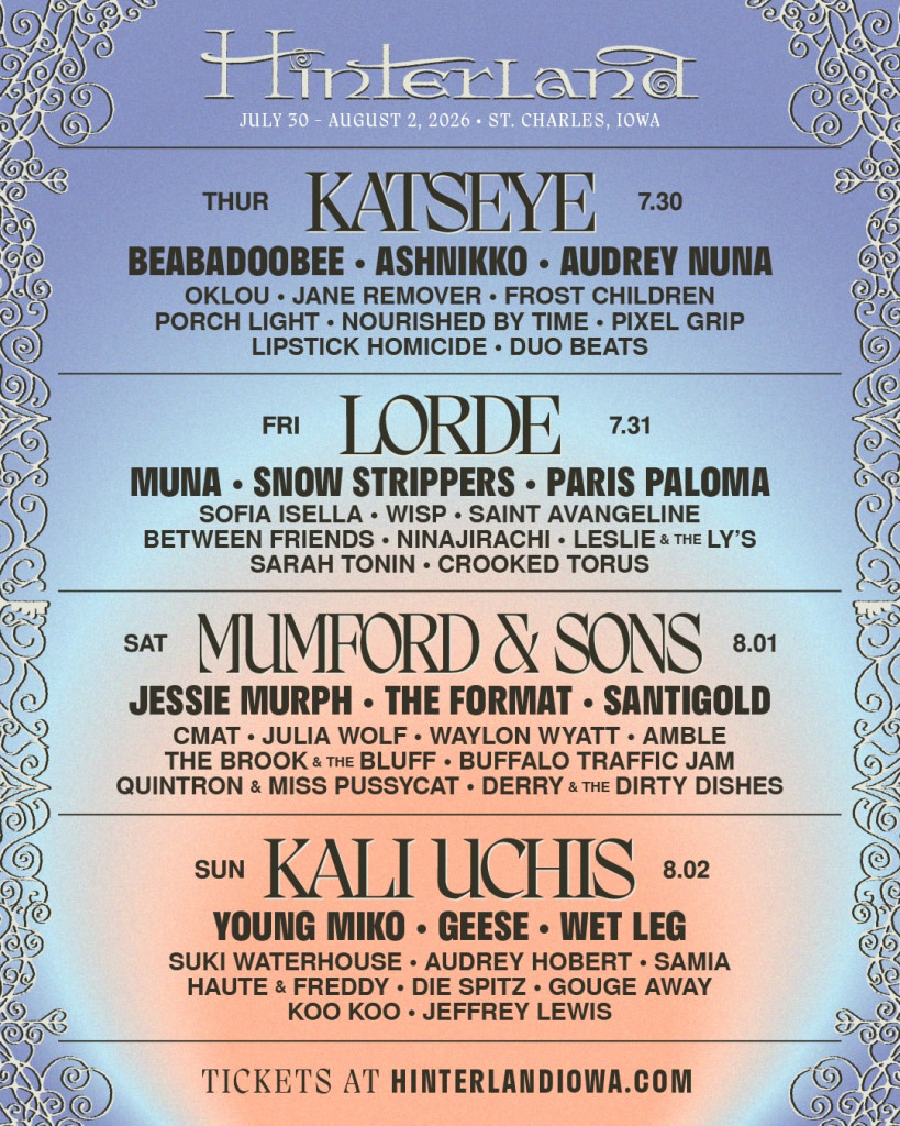 Take Sneak Peek at Hinterland 2026’s Headliners and Openers 
