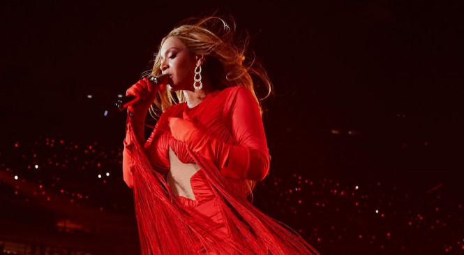 beyonce red dress music video A Guide To All The Outfits In Beyonce's Spirit Music Video