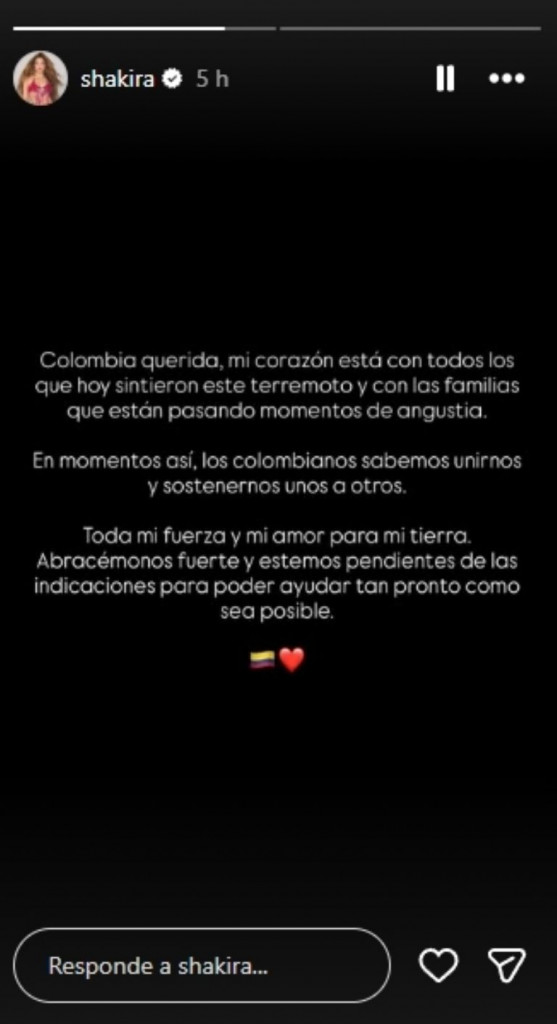 Shakira, Maluma, and Camilo Call for Unity after Colombia Earthquake