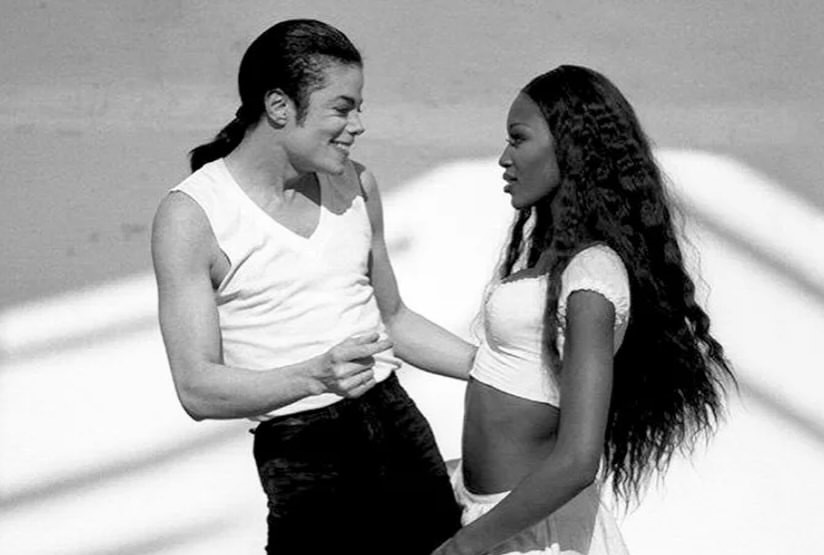 Naomi Campbell Shared Photos of MJ from 'In the Closet' Video